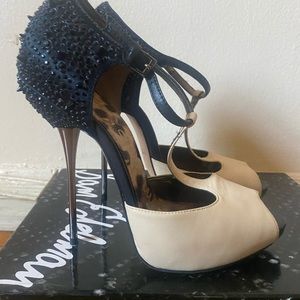 Sam Edelman Heels - Size 10 - Ivory and Black